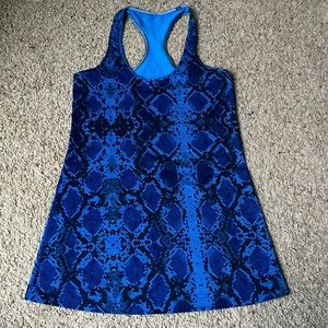 Lululemon Cool Racerback Mini Ziggy Snake Pipe Dream Blue Sapphire Blue.